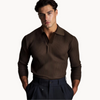 Herren ripp-polo-shirt für smart-casual anlässe - premium gestrickter stoff für vielseitigen einsatz