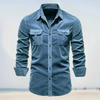 Langärmliges cord-shirt – zeitloser freizeitlook für herren