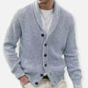 Männers strickjacke – stylische schalkragen-strickmode für lässige anlässe