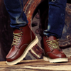 Männerschuh mit schnürung – robuste leder-ankle boots für lässige anlässe