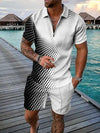 Männli trendy zweiteiler für en lässige summer-look