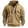 Halb-zip hoodie - vielseitiger pullover sweatshirt für herren