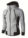 Männers zip-up casual hoodie - moderner langarm jacke für den alltag