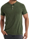 Männer denim henley t-shirt – lässiger freizeitstyle für jeden tag