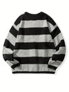Männersweater mit streifen - gemütlicher langarm-jumper für freizeit