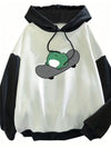 Männersweater mit frosch skateboard design - lässiger longsleeve pullover für jeden tag