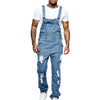 Herren lässige jeans-overalls - vielseitiger, lockerer jumpsuit für den alltag