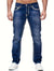 Slim-fit denim jeans - trendy herren freizeit-hosen