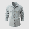 Männers klassische button-up hemd - vielseitige arbeits- und freizeitbekleidung