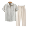 2-teiliges männer freizeit-shirt und hose - vielseitiges sommeroutfit für den alltag