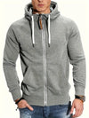 Männer zip-hoodie mit reissverschluss – modisches freizeitoberteil für entspannte tage