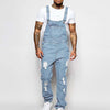 Herren lässige jeans-overalls - vielseitiger, lockerer jumpsuit für den alltag