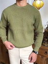 Männersribbel-strickpullover - leichte, legere abendmode mit vielseitigem design