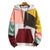Männer patchwork hoodie in grau - farbiger sweater für den alltag