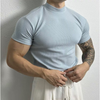 Männer kurzarmshirt mit rippstruktur - zeitgemäss und vielseitig