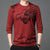 Männershirt mit drachenprint – trendiges langarm-tee für den casual-look