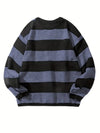 Männersweater mit streifen - gemütlicher langarm-jumper für freizeit