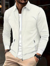 Leichtgewichtige zip-jacke - moderne herren übergangsoberbekleidung