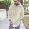 Männerschöner kapuzen-fleecejumper - warmer pullover für jeden tag