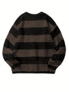 Männersweater mit streifen - gemütlicher langarm-jumper für freizeit