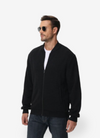 Männer zip-up bomberjacke für den alltag - stylisches, weiches material mit praktischen taschen