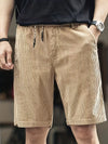 Corduroy shorts - trendige männer freizeithosen