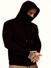 Hoodie für männer mit integriertem gesichtsschutz - lässiger pullover für den alltag
