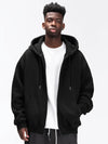 Männer zip-hoodie - lässiger oversized sweater für jeden tag