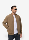 Männer zip-up bomberjacke für den alltag - stylisches, weiches material mit praktischen taschen