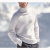 Männer pulli aus luxuriösem wollmix mit hohem kragen – lässig und outdoor geeignet für kühle tage