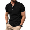 Männer henley t-shirt - luftiger baumwollmix für lässige alltagslooks