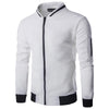 Lässige gequiltete zip-jacke – trendige herren-oberbekleidung