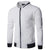 Lässige gequiltete zip-jacke – trendige herren-oberbekleidung