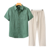 2-teiliges männer freizeit-shirt und hose - vielseitiges sommeroutfit für den alltag
