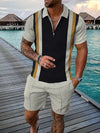 Männli trendy zweiteiler für en lässige summer-look