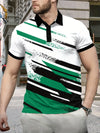 Männers polo-shirt - zeitgemässes grafik-top für den alltag
