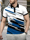 Männers polo-shirt - zeitgemässes grafik-top für den alltag