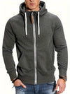 Männer zip-hoodie mit reissverschluss – modisches freizeitoberteil für entspannte tage