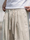 Lässige herren baggy-hosen - leichte beige freizeitmode für den alltag