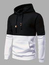 Männers kapuzenpulli mit waffelmuster in schwarz – stylischer und vielseitiger pullover für lockere anlässe