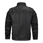 Alpha black jacke – robuste eleganz und modernes design