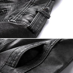 Alpha black jacke – robuste eleganz und modernes design