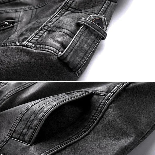 Alpha black jacke – robuste eleganz und modernes design