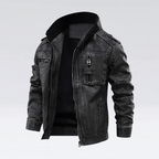 Alpha black jacke – robuste eleganz und modernes design