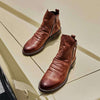 Männer leder stiefel - stylische reissverschlussdetails für lässige anlässe und täglichen komfort