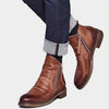 Männer leder stiefel - stylische reissverschlussdetails für lässige anlässe und täglichen komfort
