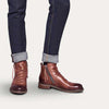 Männer leder stiefel - stylische reissverschlussdetails für lässige anlässe und täglichen komfort