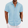 Männershirt mit kurzen ärmeln - elegant und vielseitig für den alltag