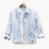 Männer casual shirt mit textur - leichte blaue oberbekleidung für smarte anlässe
