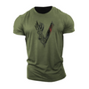 Männershirt mit einzigartigem wikinger-design für lässige anlässe - softer stoff, auffälliges motiv